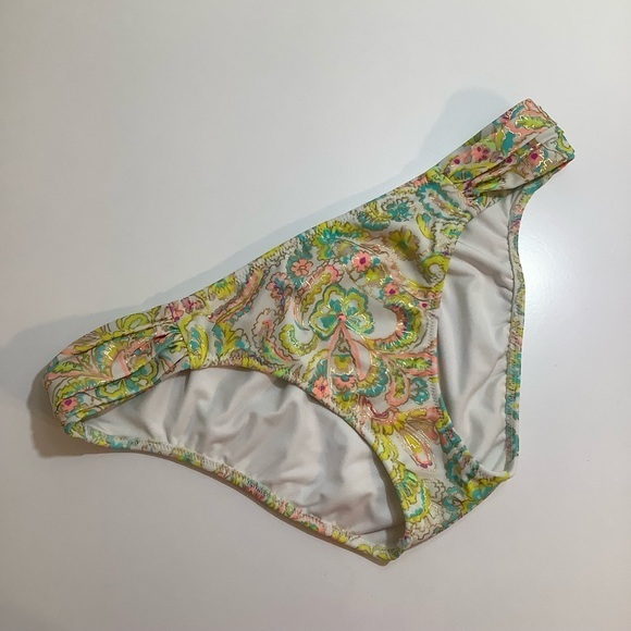 VS multi color bikini bottom w gold size Small EUC - Picture 8 of 9